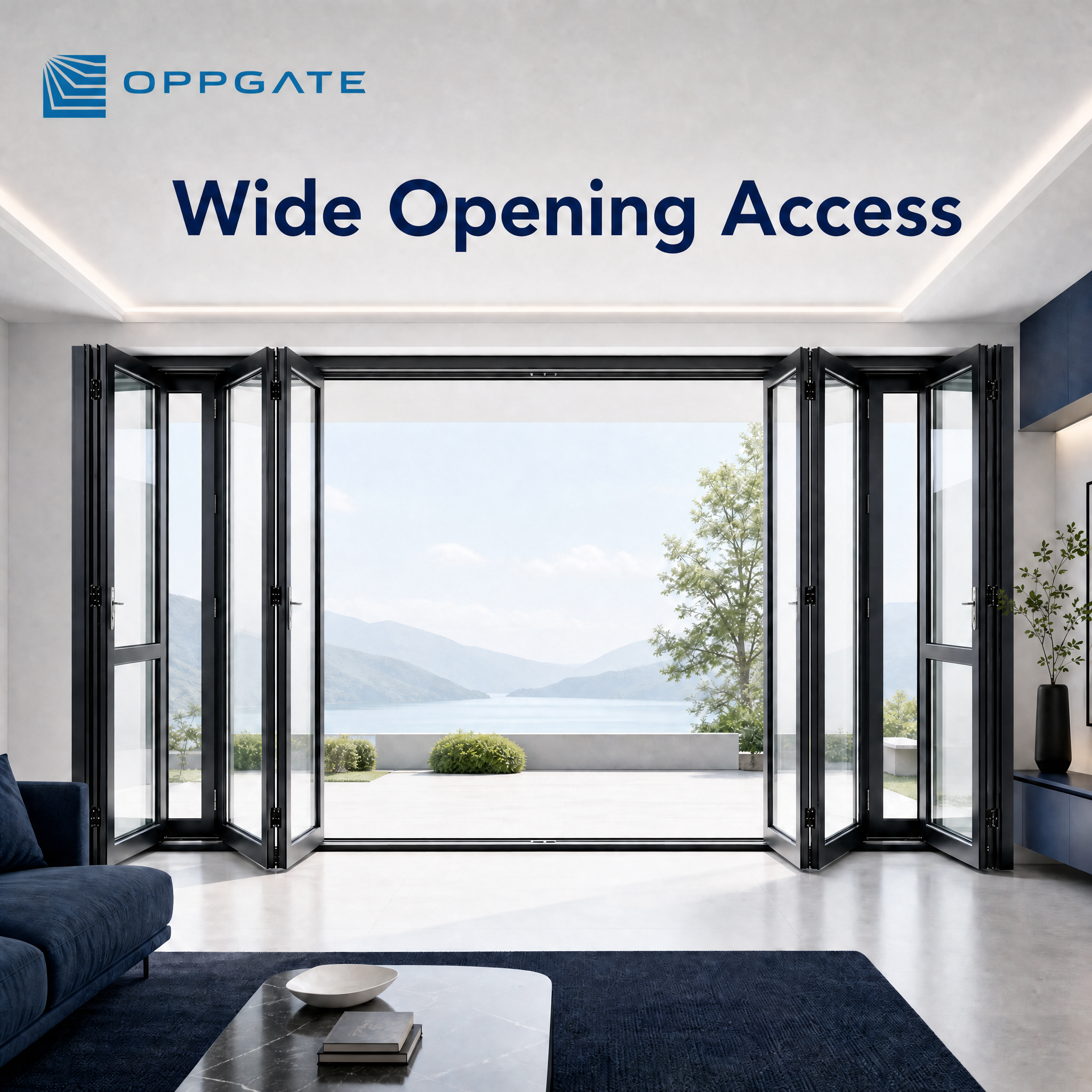 Corrosion Resistant Folding Door With Sliding Track Accordion Door And Commercial Folding Door Factory And Folding Sliding Doors