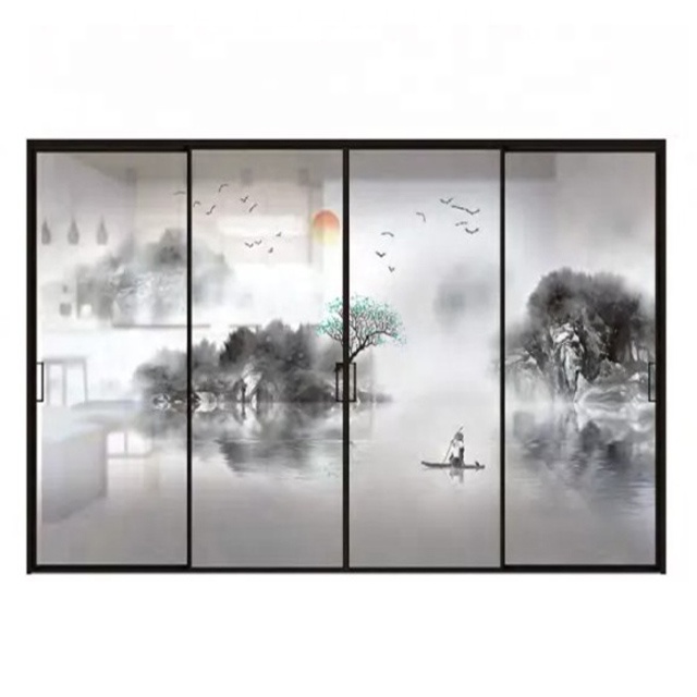 Aluminum Alloy Bedroom Wardrobe Kitchen Narrow Frame Sliding Door Design