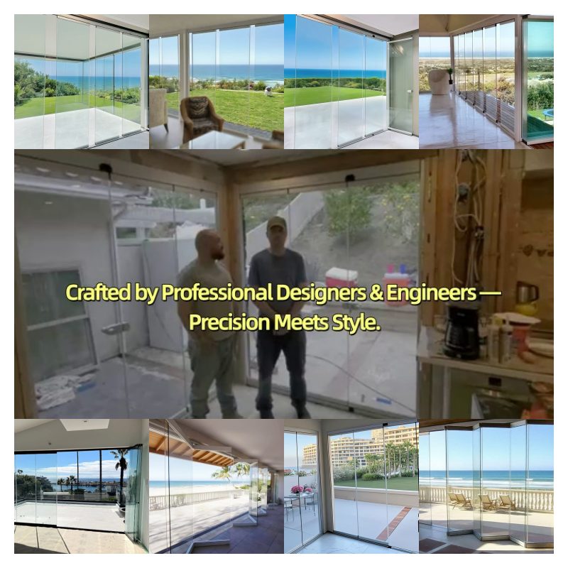 Glass Folding Door Showcase