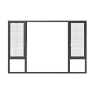 Wholesale Sliding Triple-Paned Windows Top Window Sashes Modern Design Soundproof 5 Year Warranty Fine Frame Black Aluminum Home