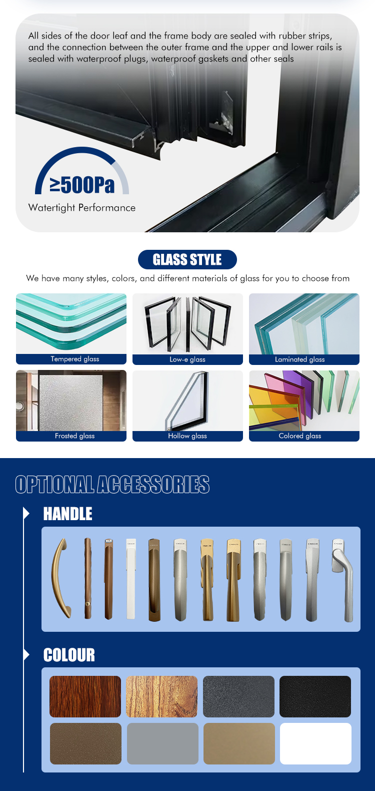 Aluminum Casement Door Showcase