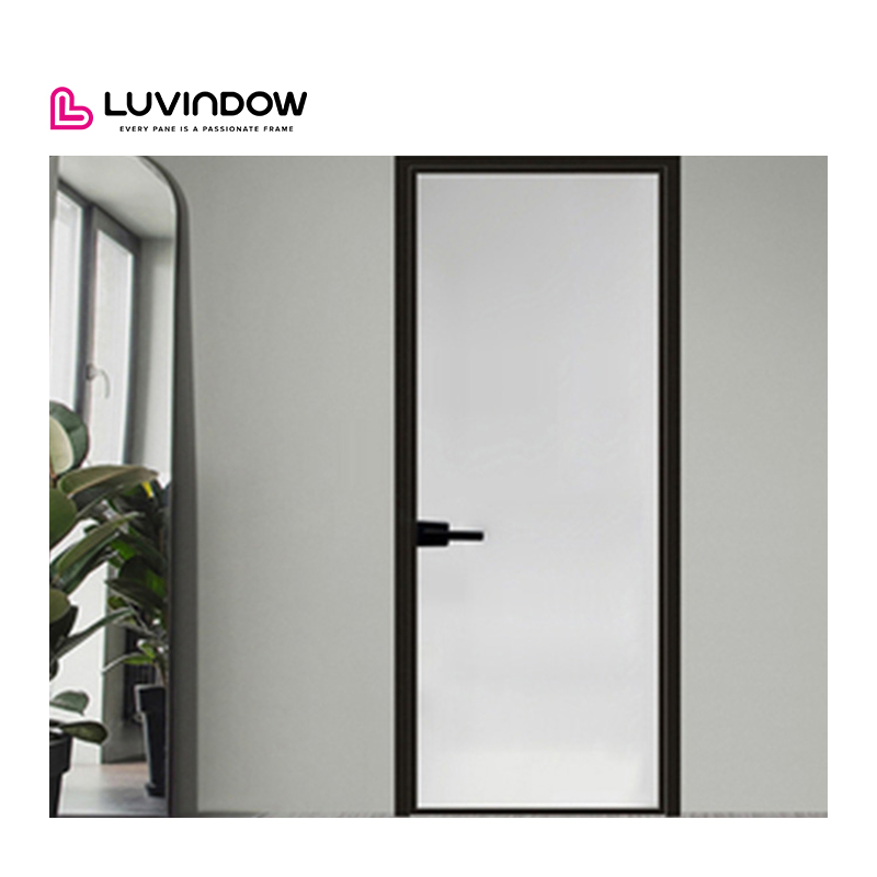 Modern Contemporary Customized Double Glazed Powder Coating Aluminium Ultra Narrow Frame Door and Windows