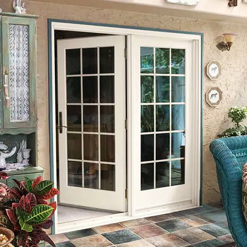 New Mobile Home Double Glazed Soundproof Insulated Glass French Doors and windows