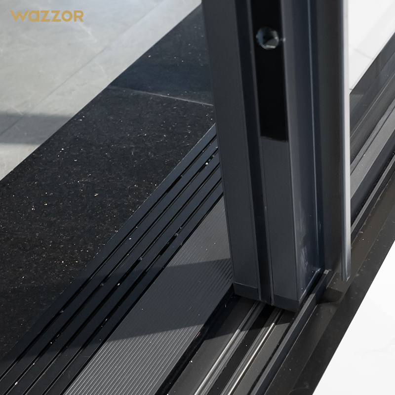 Wazzor Modern Double Glazed Aluminium Frame Slide House Windows Aluminum Sliding Door Factory Competitive Price for Australian