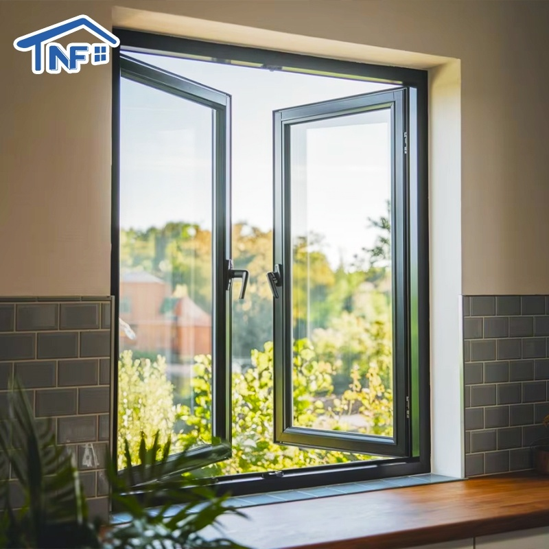 Aluminum Arched French Casement Windows and Doors for Houses