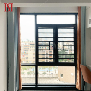 Top Brand High-Performance Double Glazed Aluminum Casement Window Louver Minimalist Design with Tempered Glass Screen