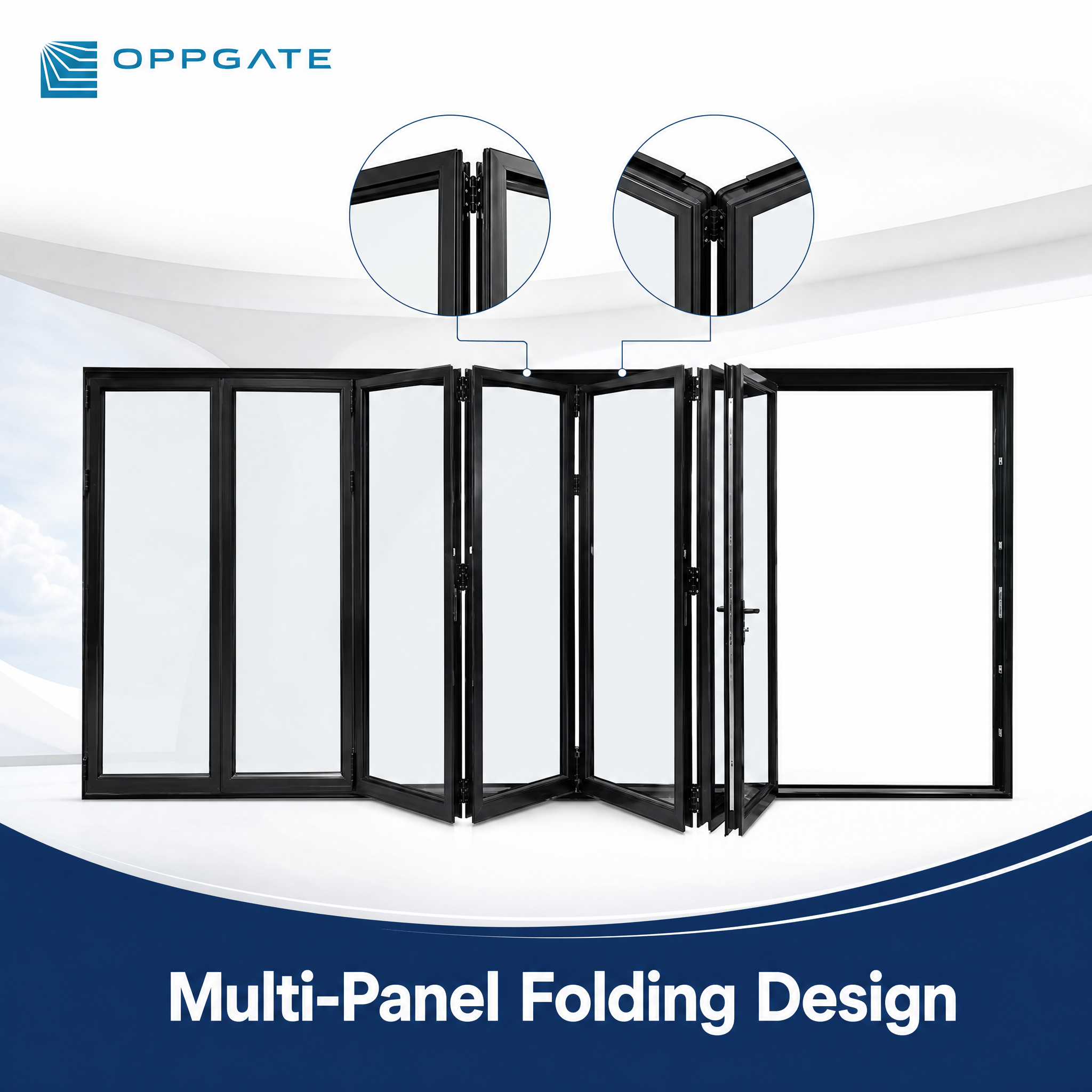 Corrosion Resistant Folding Door With Sliding Track Accordion Door And Commercial Folding Door Factory And Folding Sliding Doors