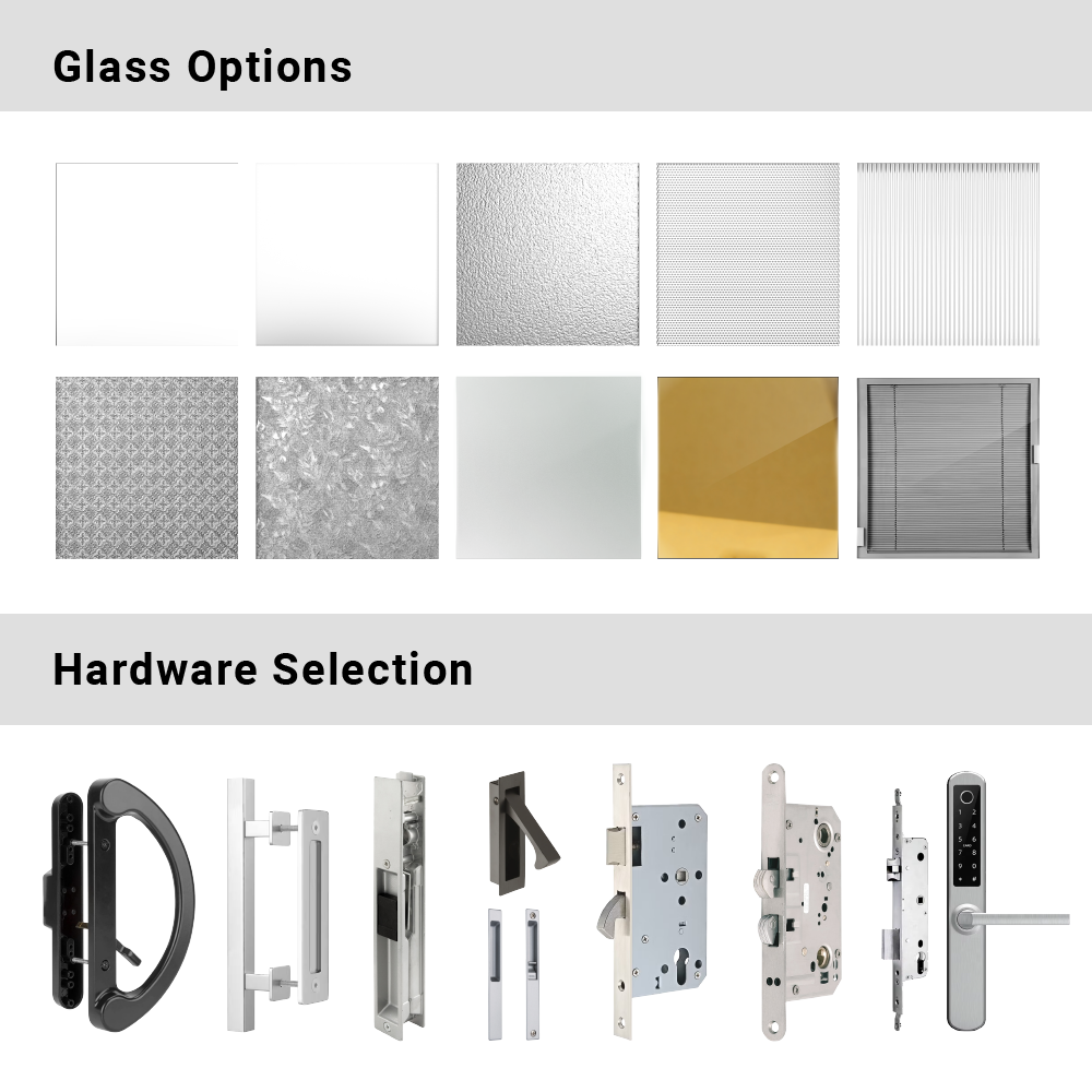 Customized Modern Design Aluminum Bifold Glass Door Commercial Folding Partition Door Entry Folding Glass Doors