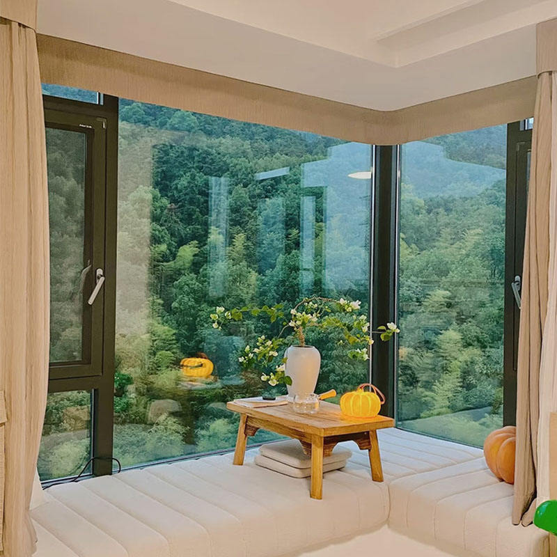 Wholesale Sliding Triple-Paned Windows Top Window Sashes Modern Design Soundproof 5 Year Warranty Fine Frame Black Aluminum Home