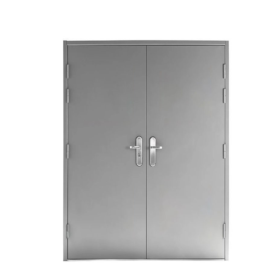 USA Standard Anti-Break Steel Front Entry Door Sound Insulation Metal Security Door With Multi-Point Lock