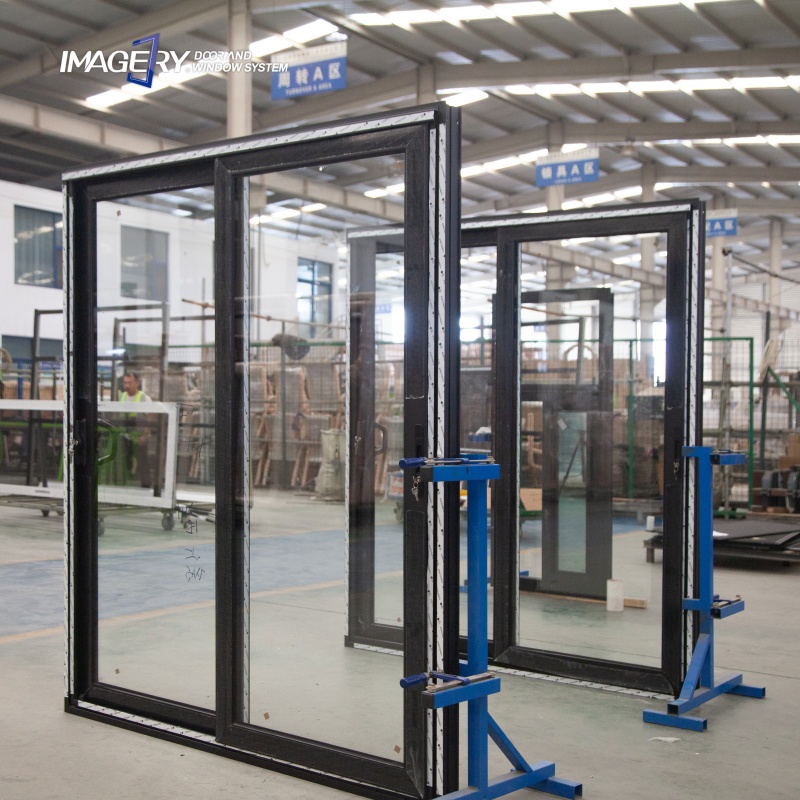 Space Saving Aluminum Sliding Door Slide and Stack Design for Apartment Hotel Office