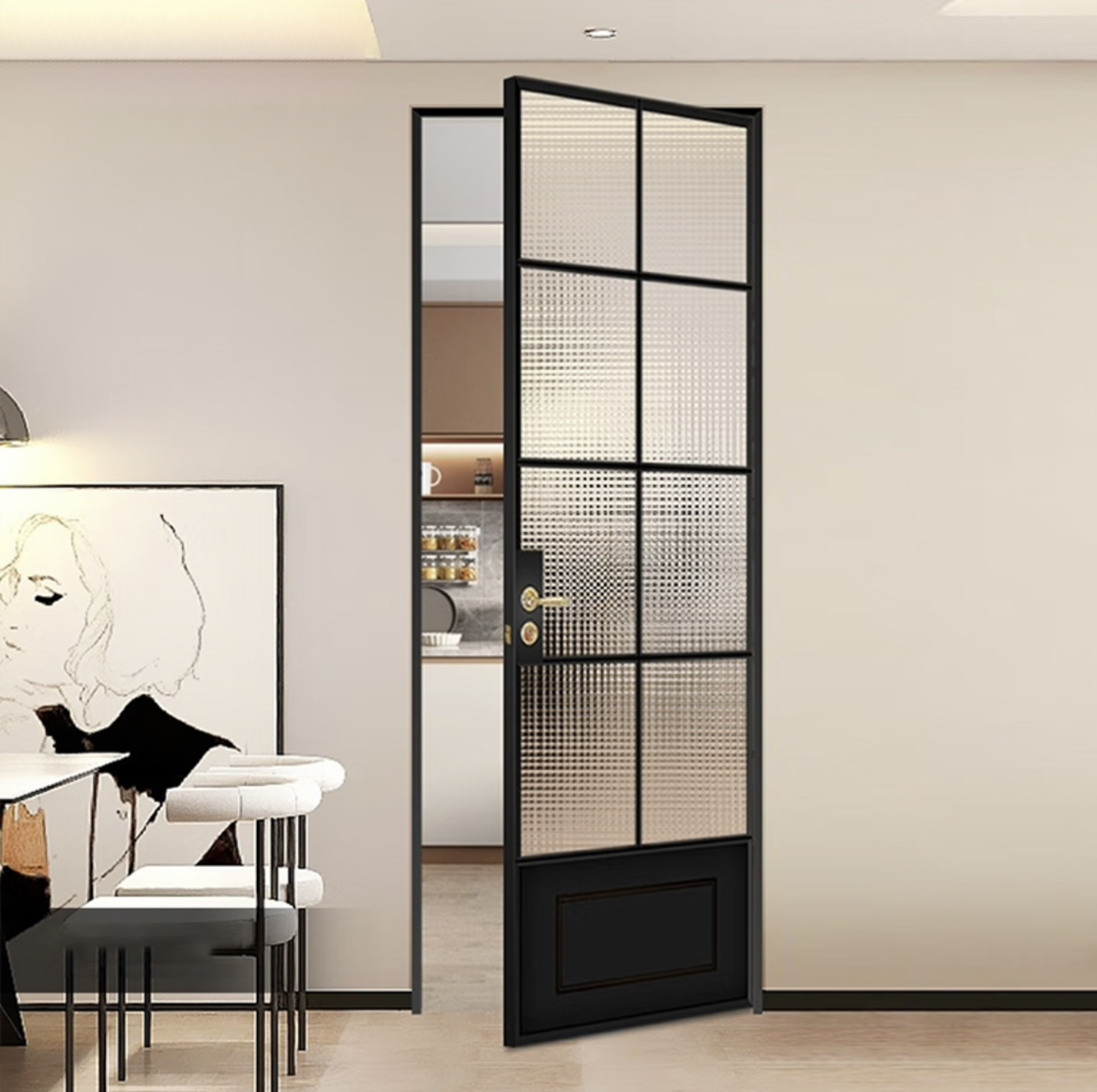 Versatile Performance Soundproof Insulated French Custom Glass Options Patio Doors Aluminum Casement Door Thermal Break