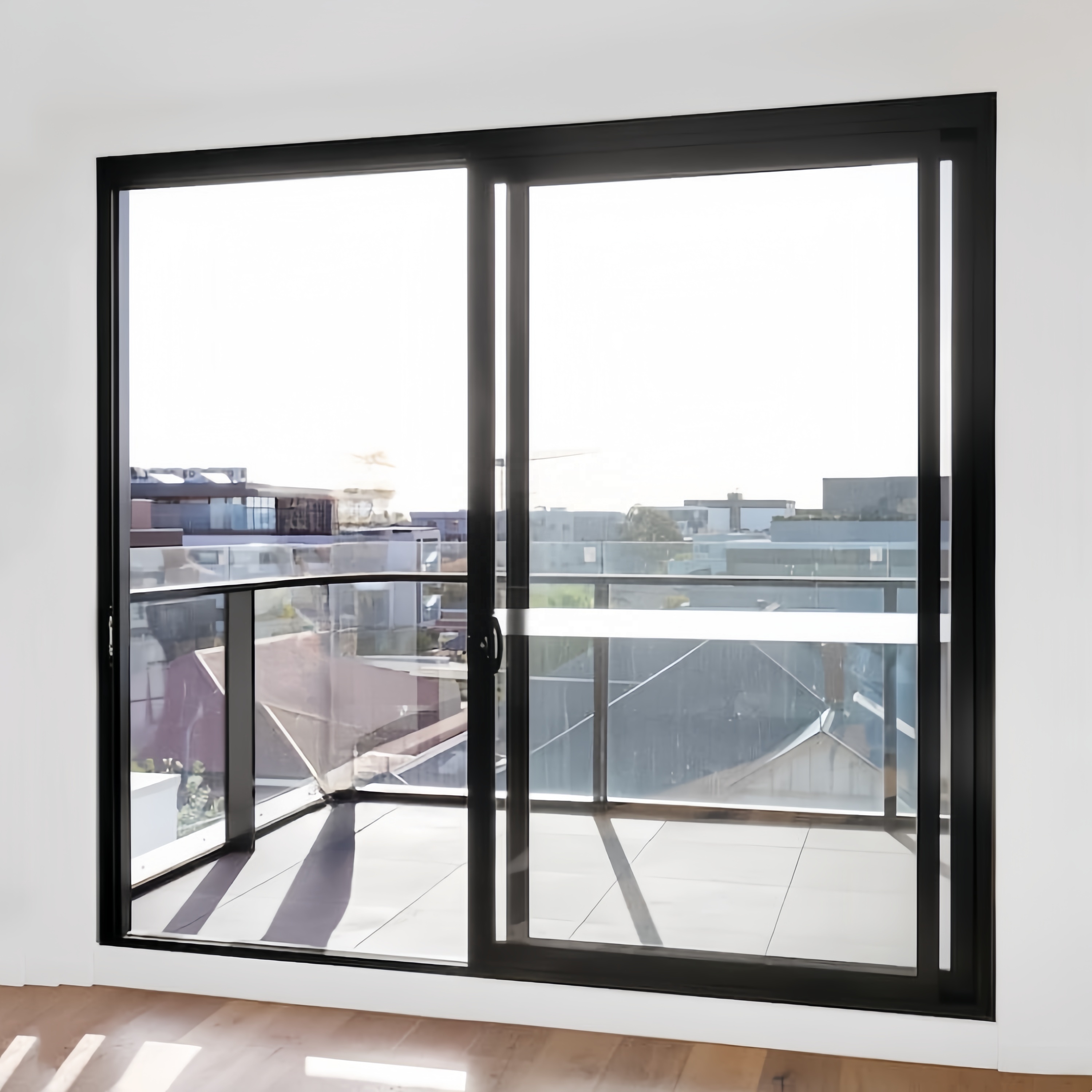 Customized Latest Design Villa House Doors Aluminium 4 Panel Sliding Door Exterior Patio Aluminium Double Glass Sliding Doors
