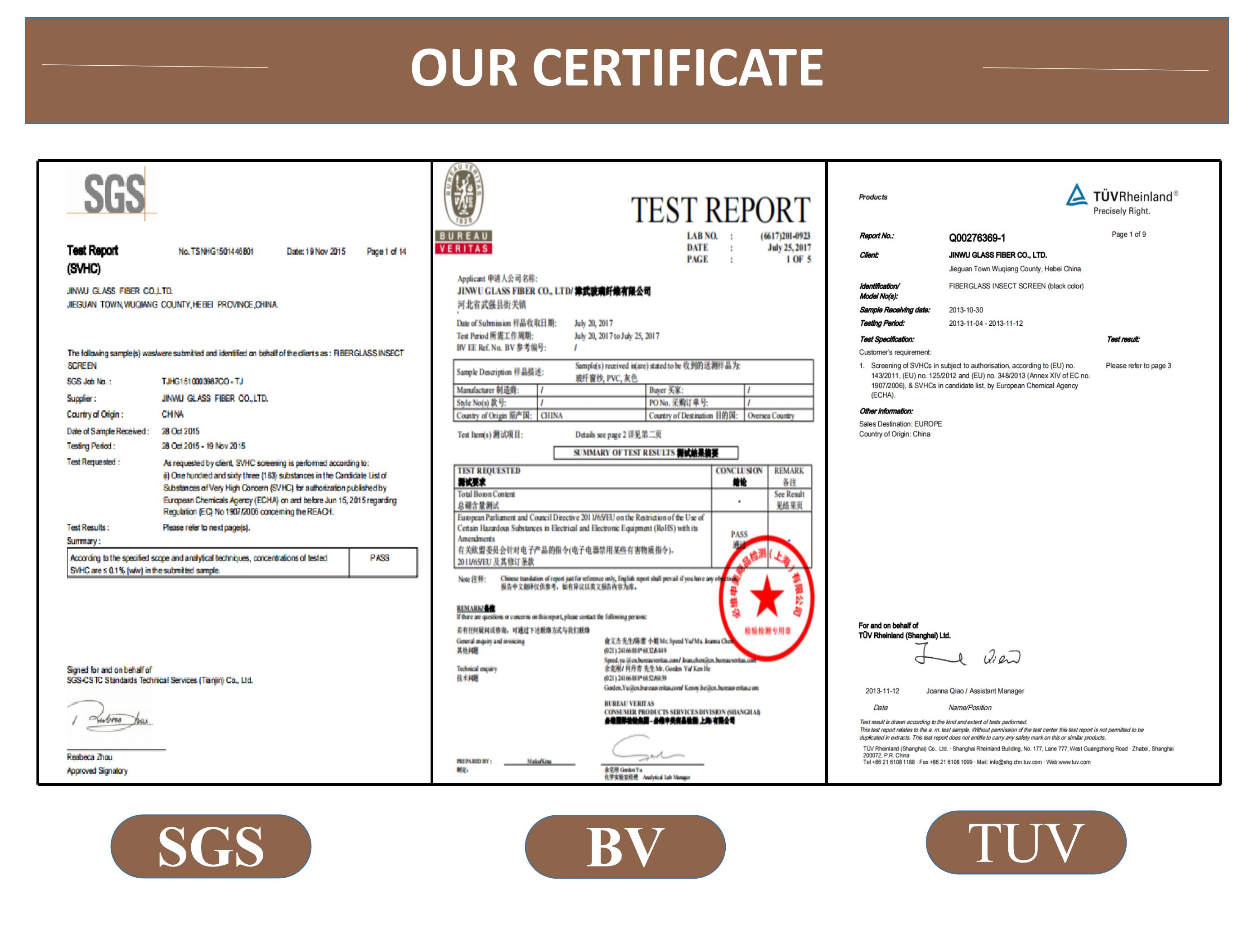 Certifications