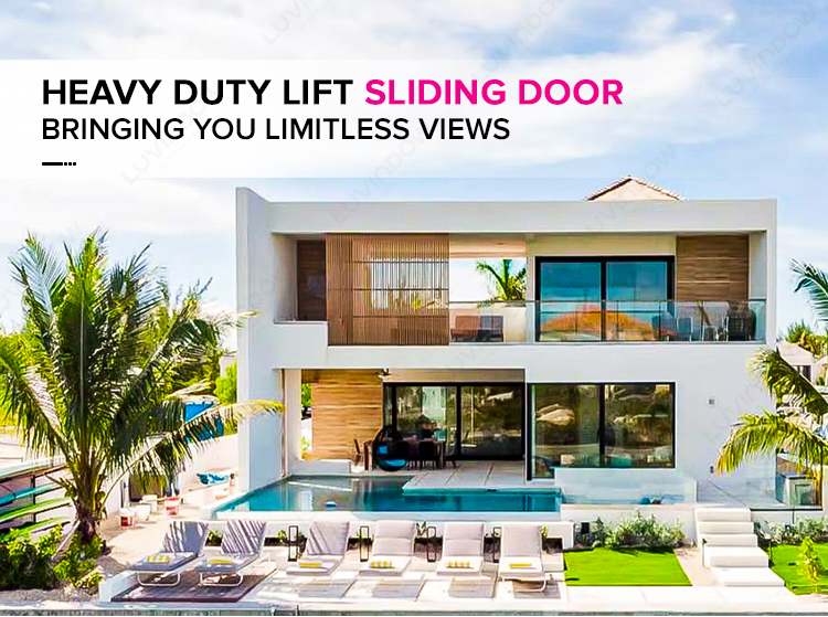 Villa in Turks and Caicos featuring heavy lift sliding doors