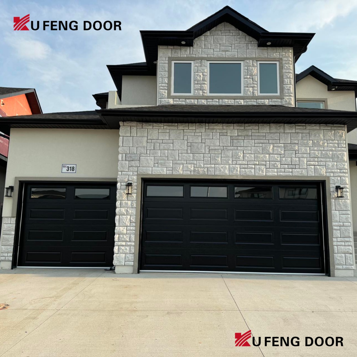 Customizable Heavy-Duty Aluminum Garage Door Industrial Thermal Insulation Sectional Door