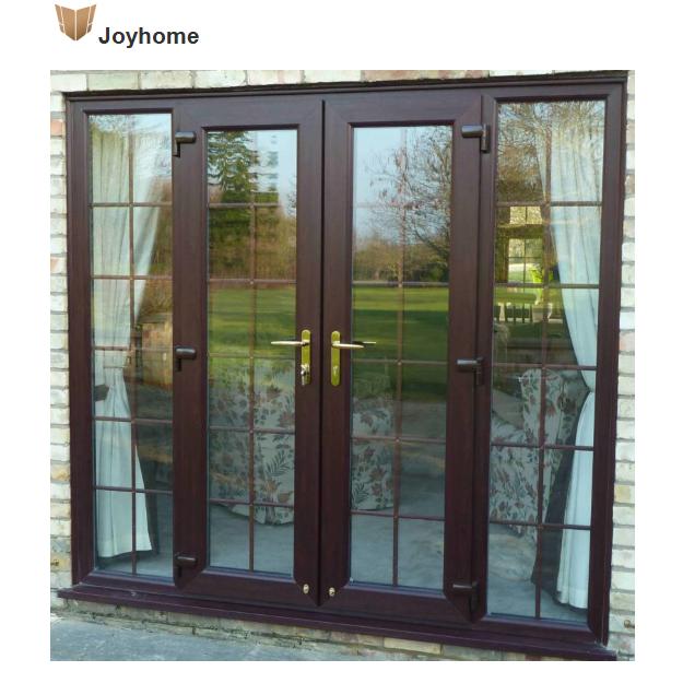 Modern French Style Commercial Aluminum Storefront Door Durable Exterior Glass Door Attractive Design for Outdoor Use for House