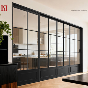 Aluminum Alloy Sliding Doors Sound Heat Insulation Minimalist Design 5-Year Warranty OEM/ODM Customization Interior Hotel Living