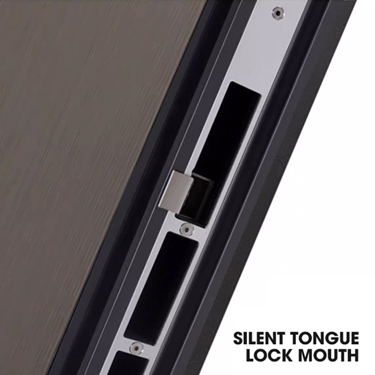 Elegant Aluminum Structure Inside Armored Security Door Entry Doors Modern Aluminum Security Door