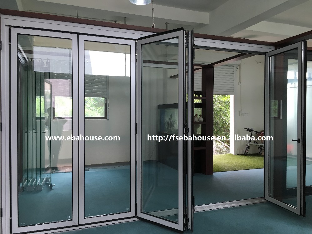 Aluminium Glass Folding Door Alfresco Stacking Bifold Door Comply with AS2047 Folding Glass Doors