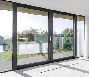Minimalist Design Heavy Duty Sliding Door House Exterio Patio Aluminum Door Beautiful Balcony Sliding Glass Doors
