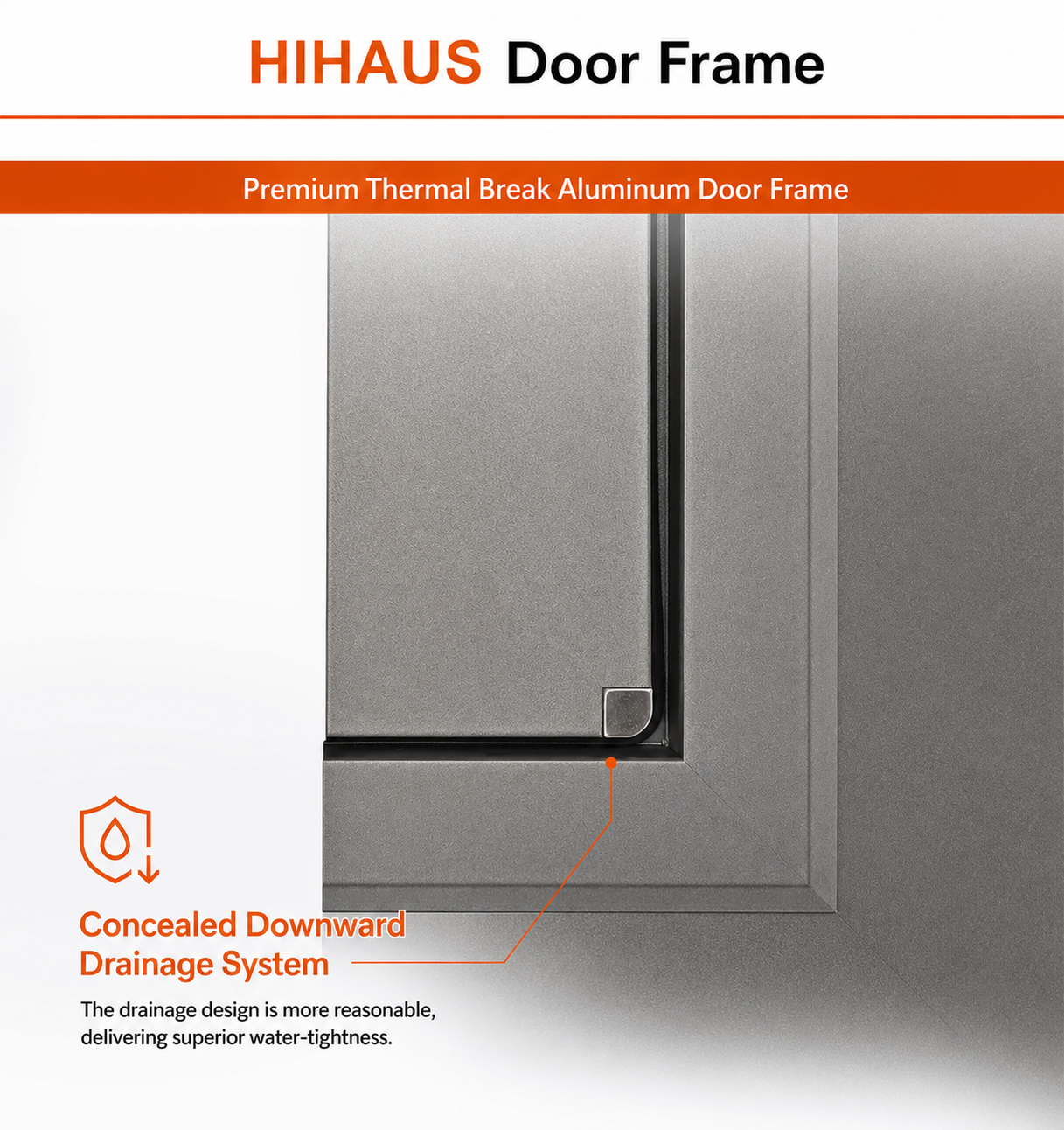 Hihaus Aluminum Profile Double Glazed Tempered Glass Casement Window With Fixed Panel