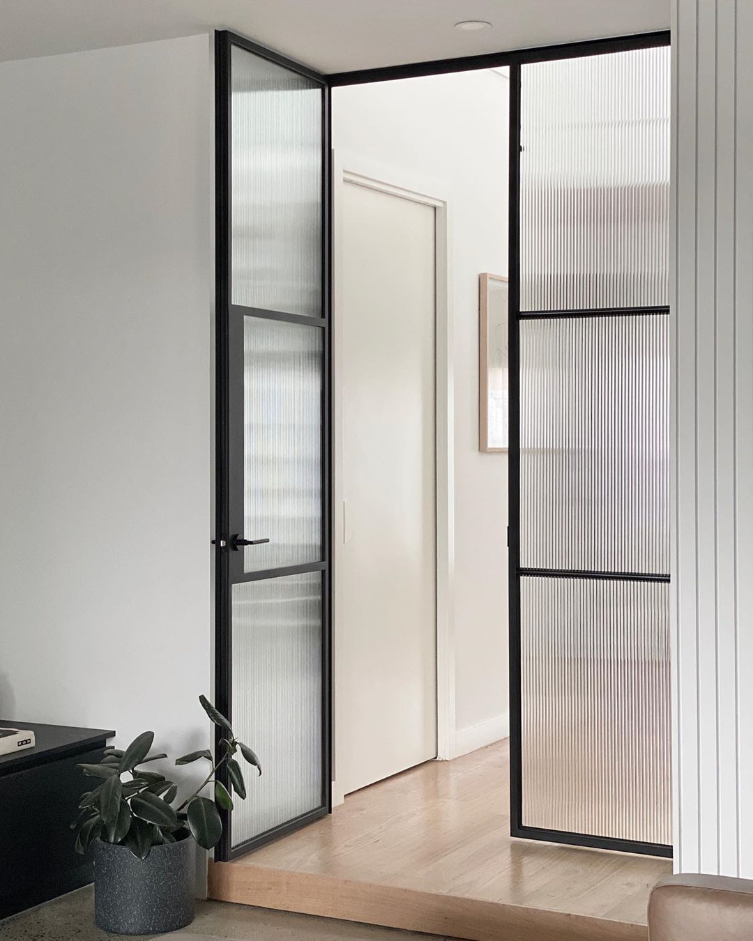 HOTIAN French Black Balcony Patio Door Wrought Iron Swing Crittall Door Steel Glass Saloon Windows And Doors