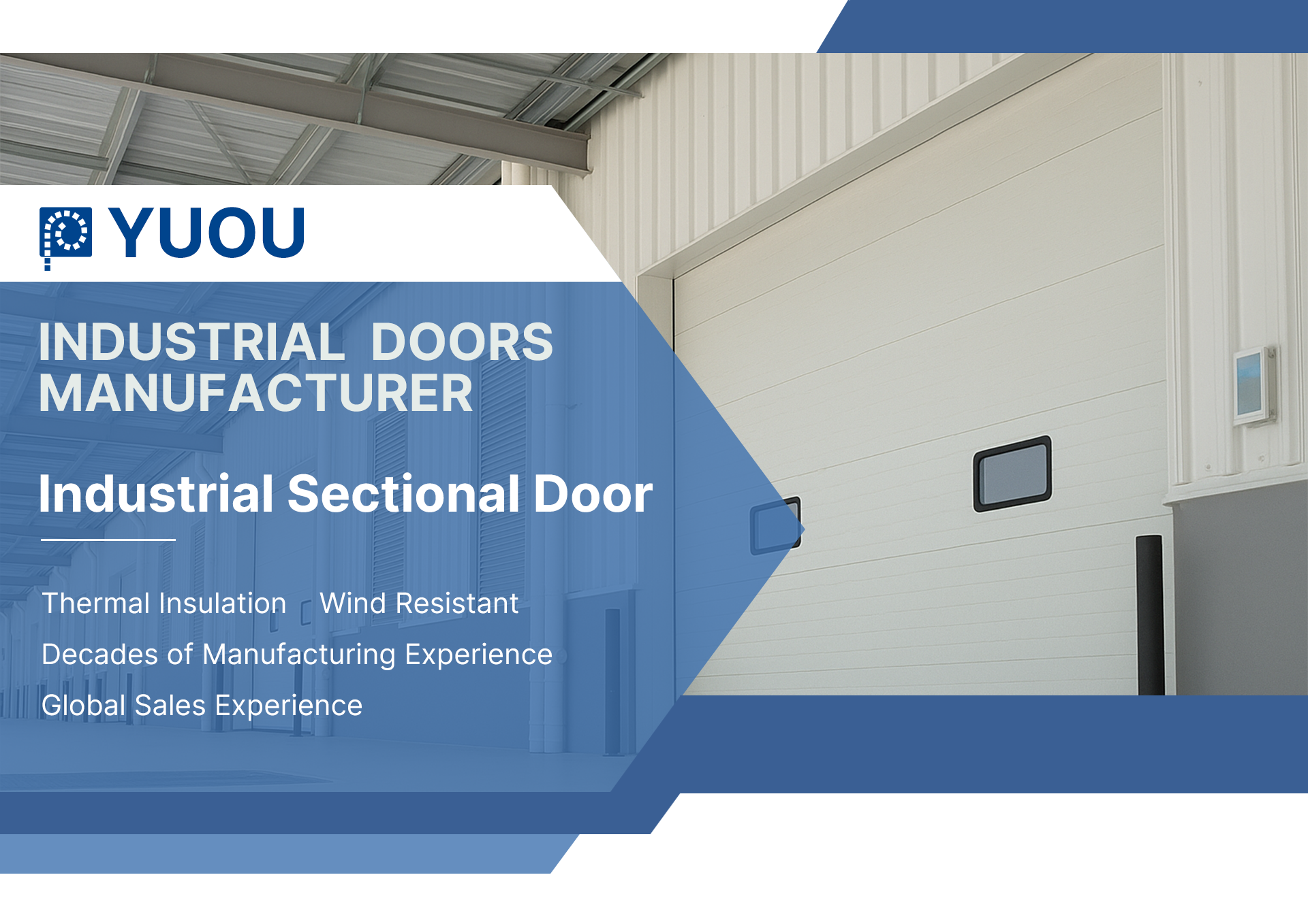 Supports Various Buildings Long-Term After-Sales Support Security Thermal Insulated Customized Overhead Sectional Door
