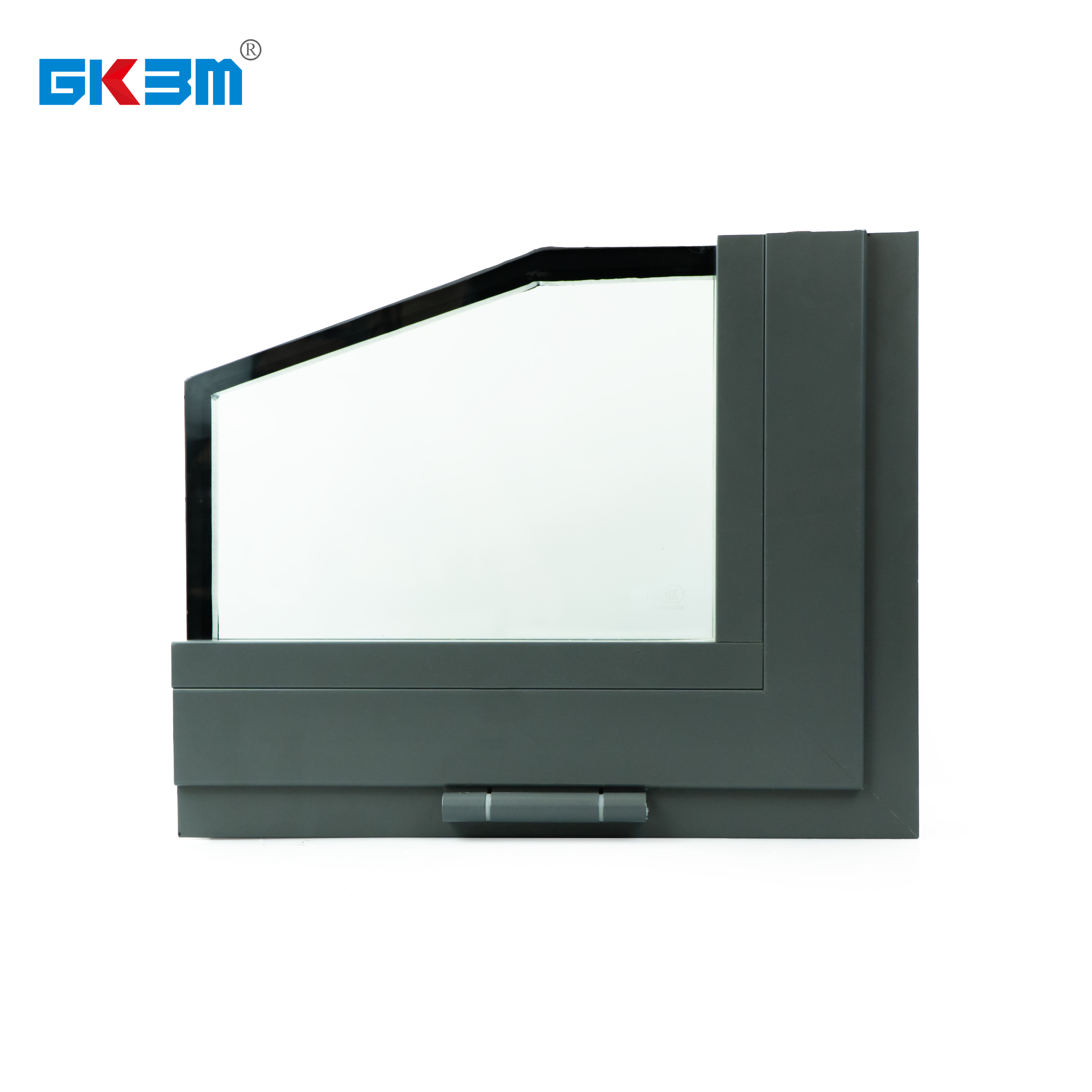 China GKBM Anthracite Grey Double-glazing Thermal Break Aluminum Casement Window