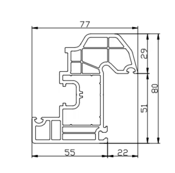 Luxury Modern Design Thermal Insulation Aluminum Casement Door Slim Frame Glass Swing Door for Bathroom Entry Interior Exterior