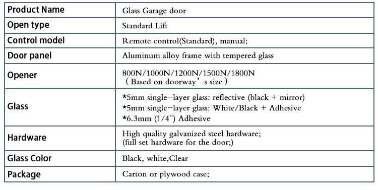 Glass Garage Door Detail 2