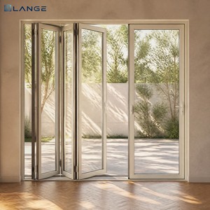 LANGE Modern Aluminum Alloy Folding Door Folding Aluminum Sliding Doors
