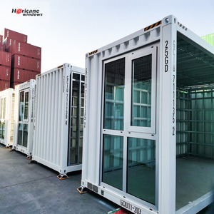 High Quality Bulletproof Windproof Waterproof Aluminum Doors and windows for Container Mobile House Home