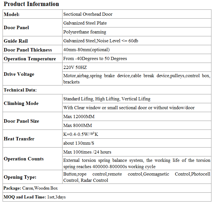 Technical Specifications