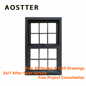 AOSTTER Apartment Project Aluminum Single Hung Window High Cost-Performance Single Hung Window