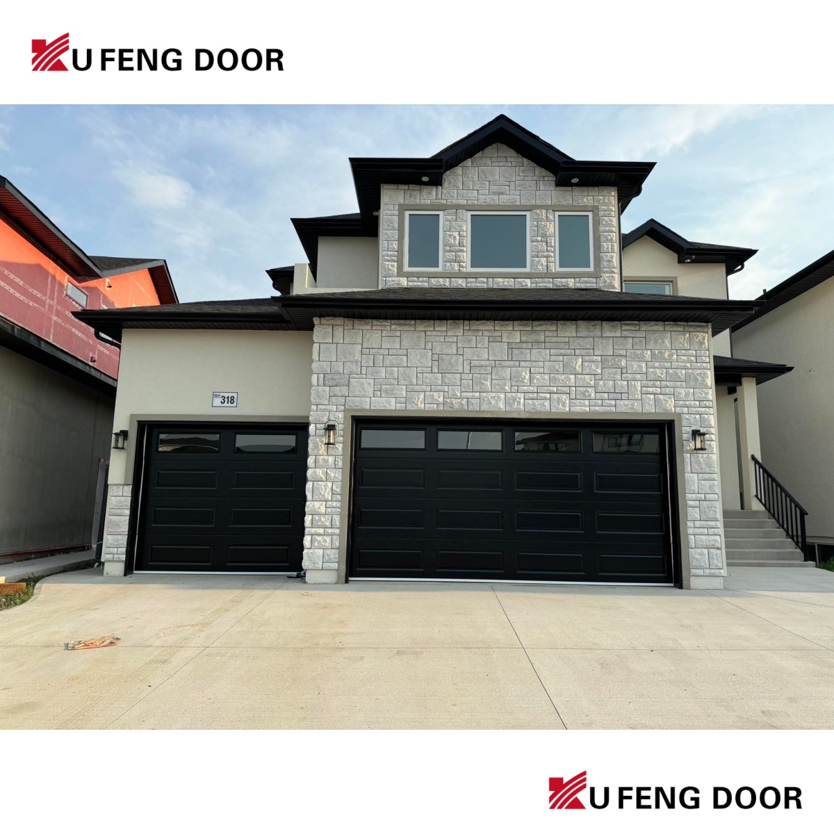 Customizable Heavy-Duty Aluminum Garage Door Industrial Thermal Insulation Sectional Door