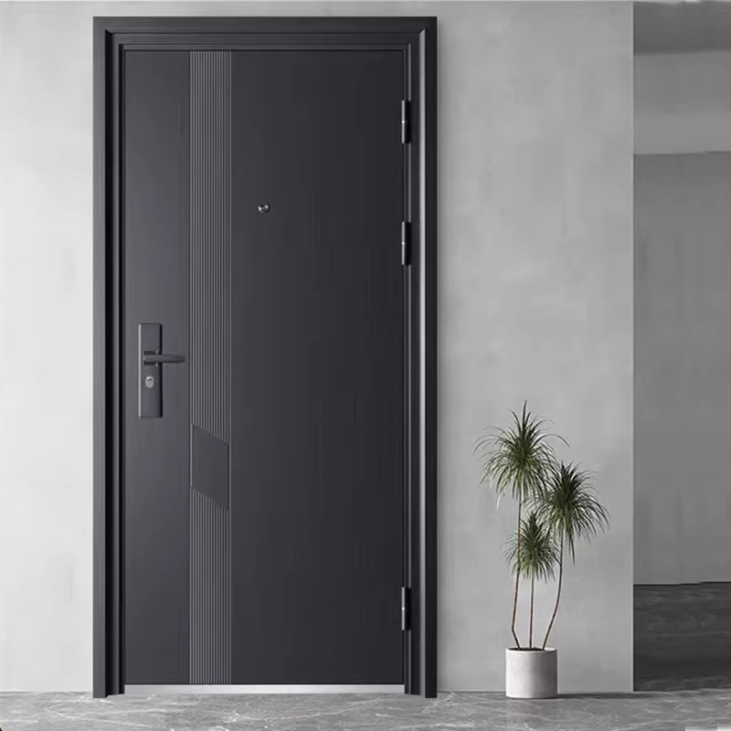 Modern Security Anti-Theft Aluminum Steel Interior Door with Manual Opening Fire Prevention &amp; 3Hr Fire Rating for Home Use