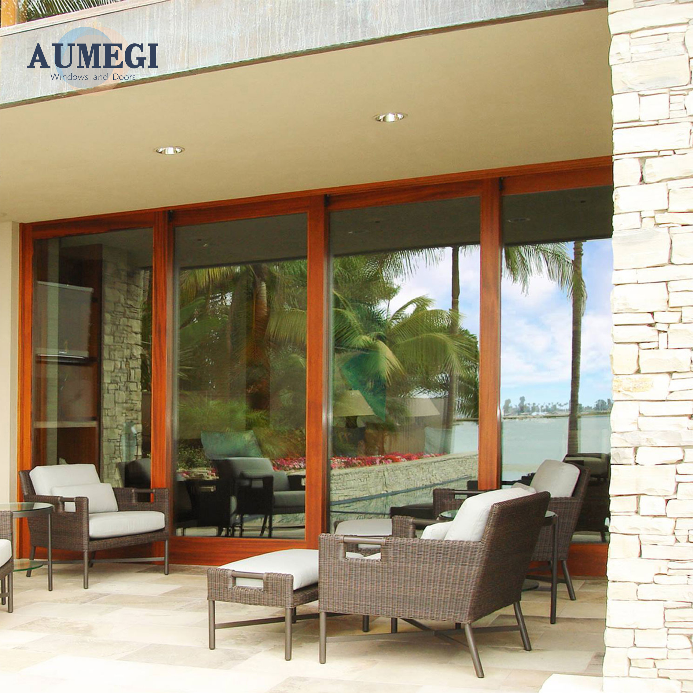 AUMEGI Sliding Glass Door Models and Prices Balcony Replacement Sliding Glass Door