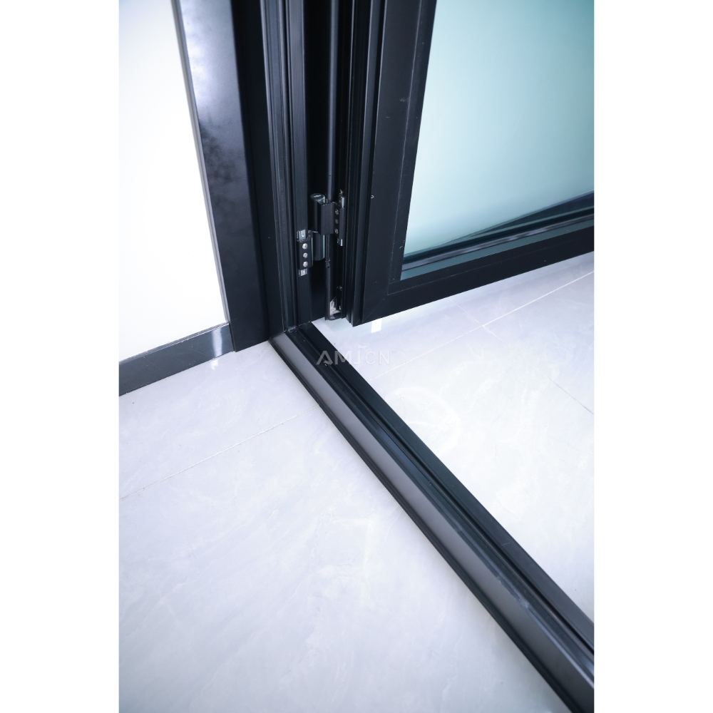 AMJ Exterior Entry Crittal Doors USA Design Tempered Glass Aluminum French Double Glass Doors Patio NFRC Swing Casement Door