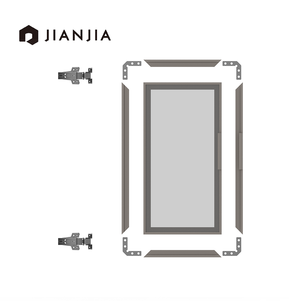 Modern Minimalist Wardrobe Furniture Glass Aluminum Profile Door Frame Wine Door Frame