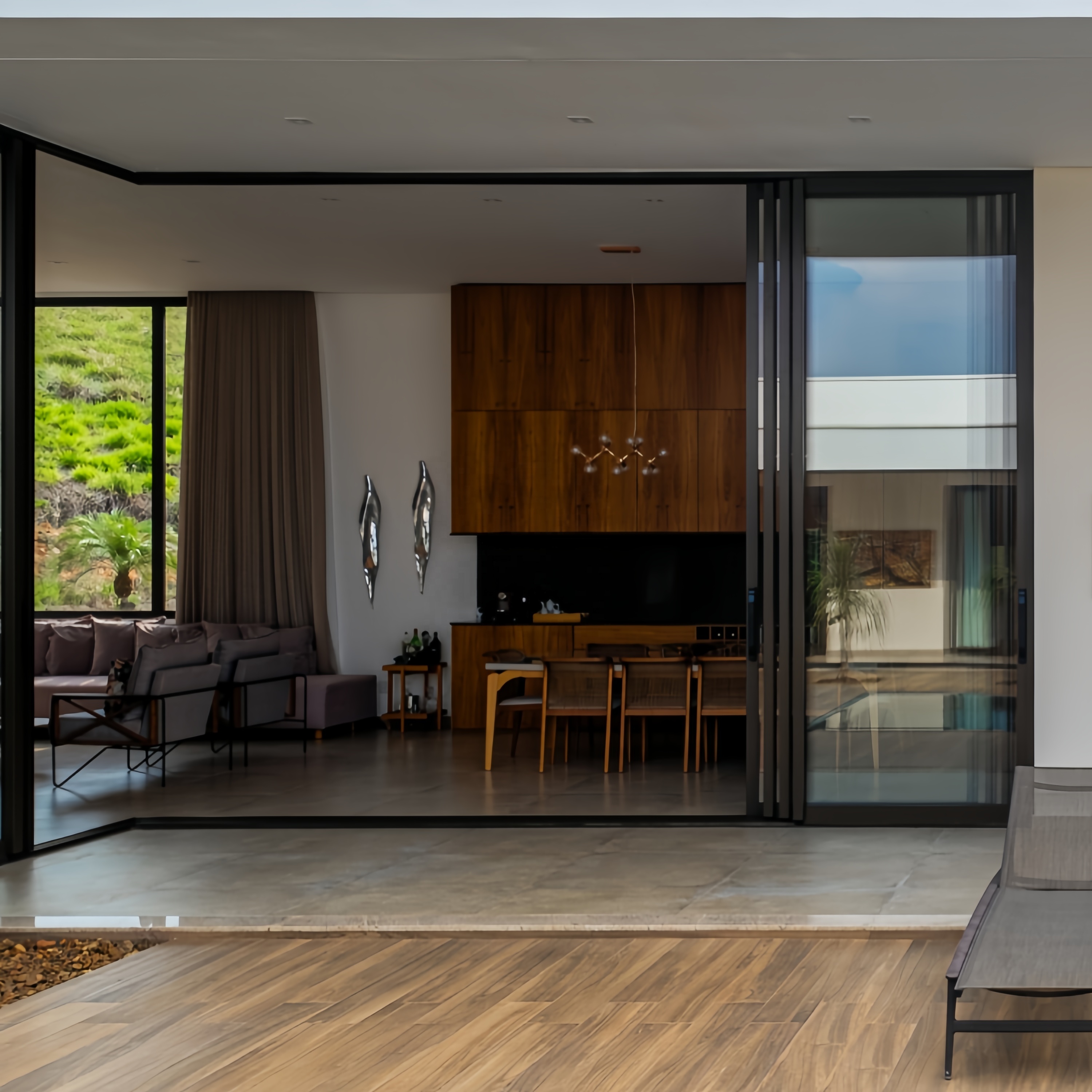 Customized Size Heavy-duty Industrial Sliding Aluminium Doors And windows Sound Proof Aluminum More Panels Slide Door For Sale
