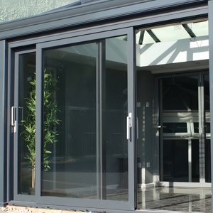 Sliding Door Customized New Design Balcony Glass Door Double Glass Exterior or Interior Panoramic Aluminum Sliding Door for Sale
