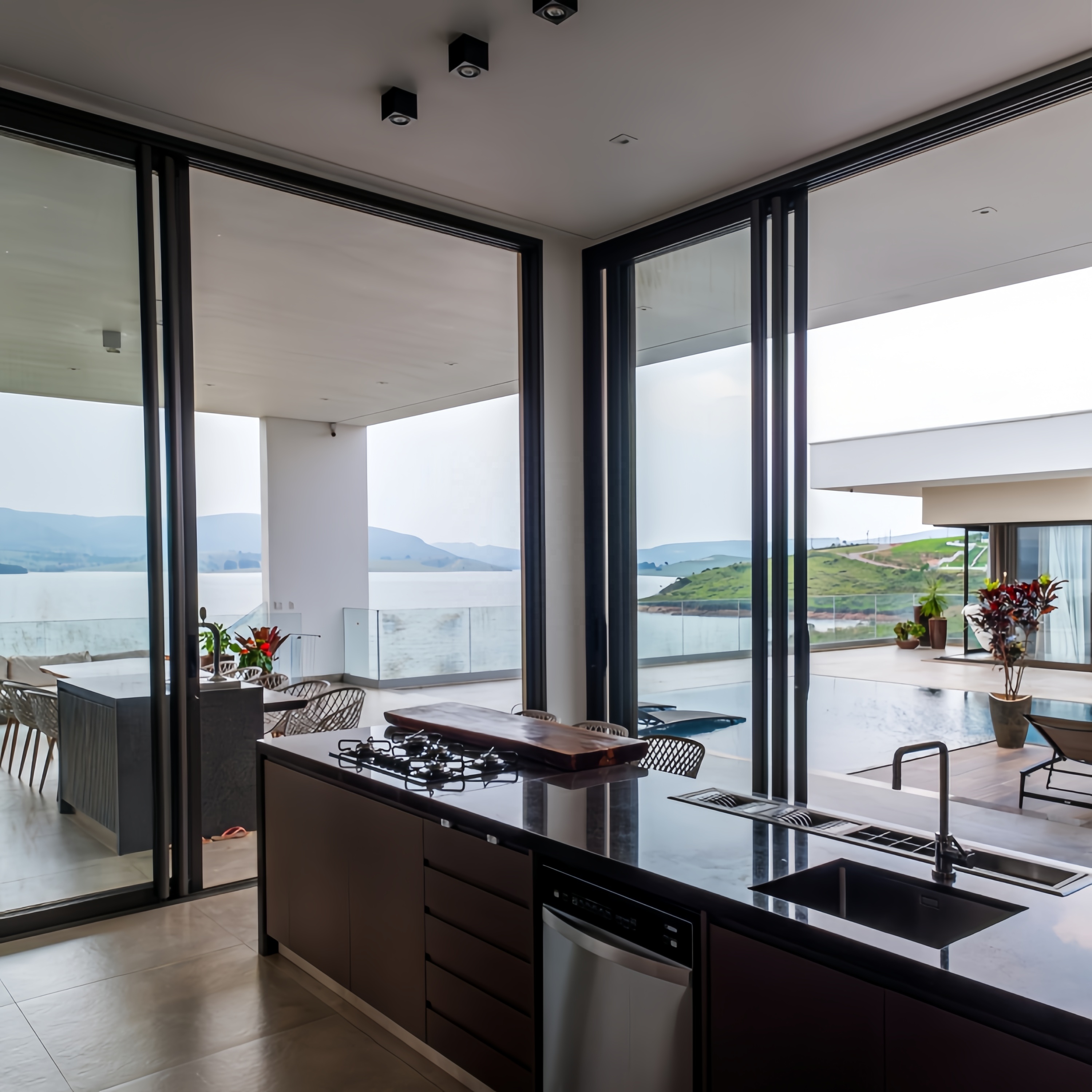 Customized Size Heavy-duty Industrial Sliding Aluminium Doors And windows Sound Proof Aluminum More Panels Slide Door For Sale