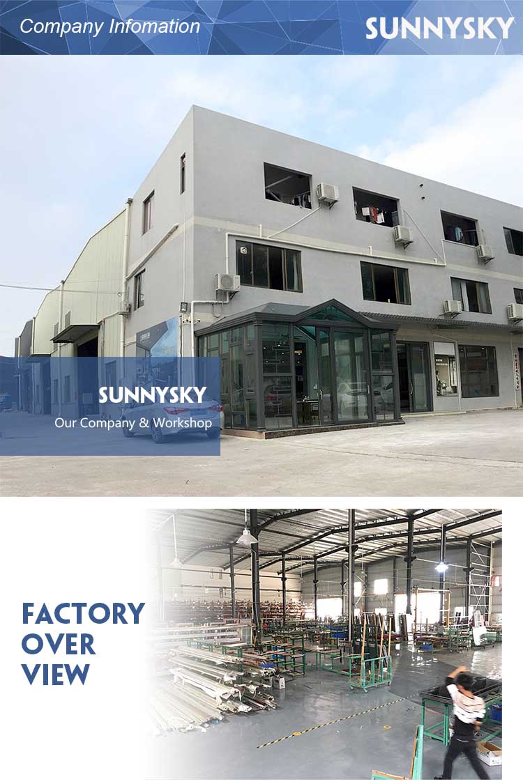Sunnysky NFRC Steel Look Swing Glass French Doors Thermal Break Aluminum Casement Crittall Door Hinged Patio Partition Doors