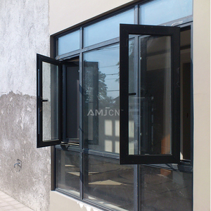 Factory Customized Double Glazed Simple Design Aluminum Ultra Narrow Frame Balcony Window Aluminum Frame Casement House windows