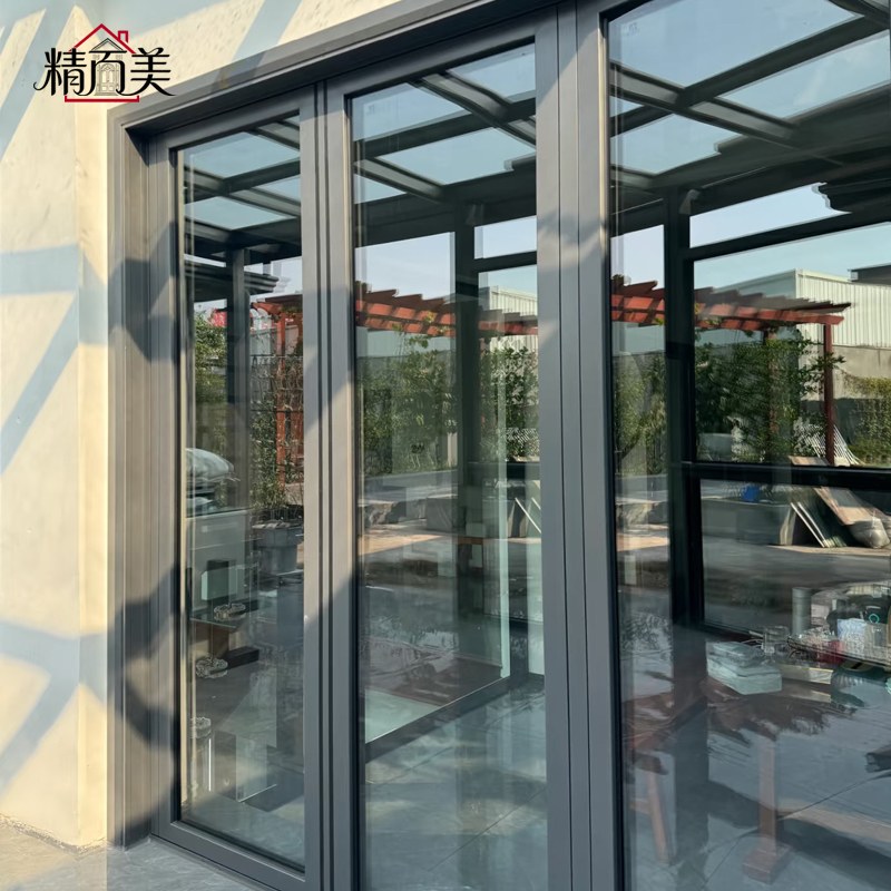 Narrow Custom Frame Aluminum Folding Door Weather Stripping Flexible Ventilation Slim Sash for Sunroom Patio Balcony Partition