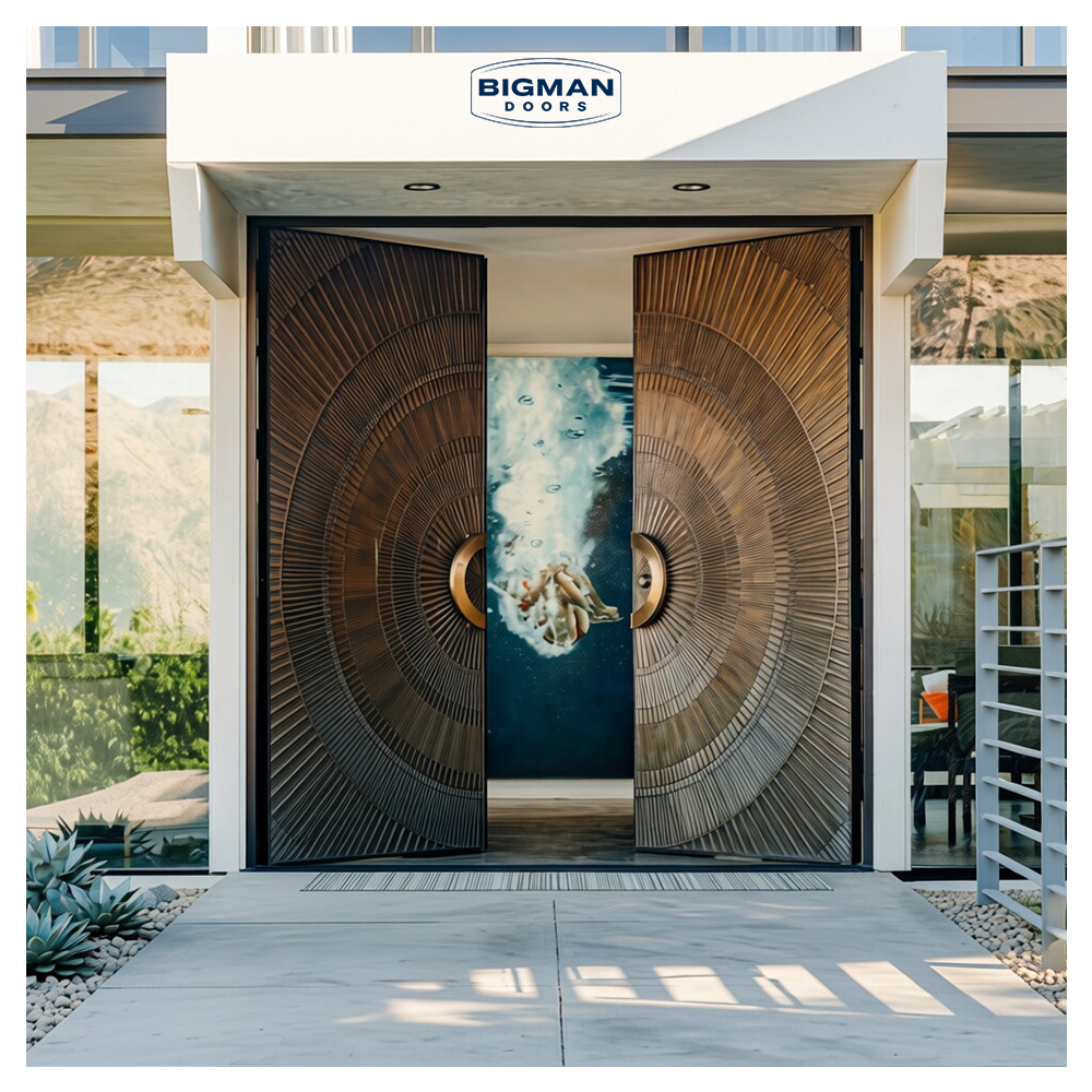 Villa Security Entrance Door Showcase