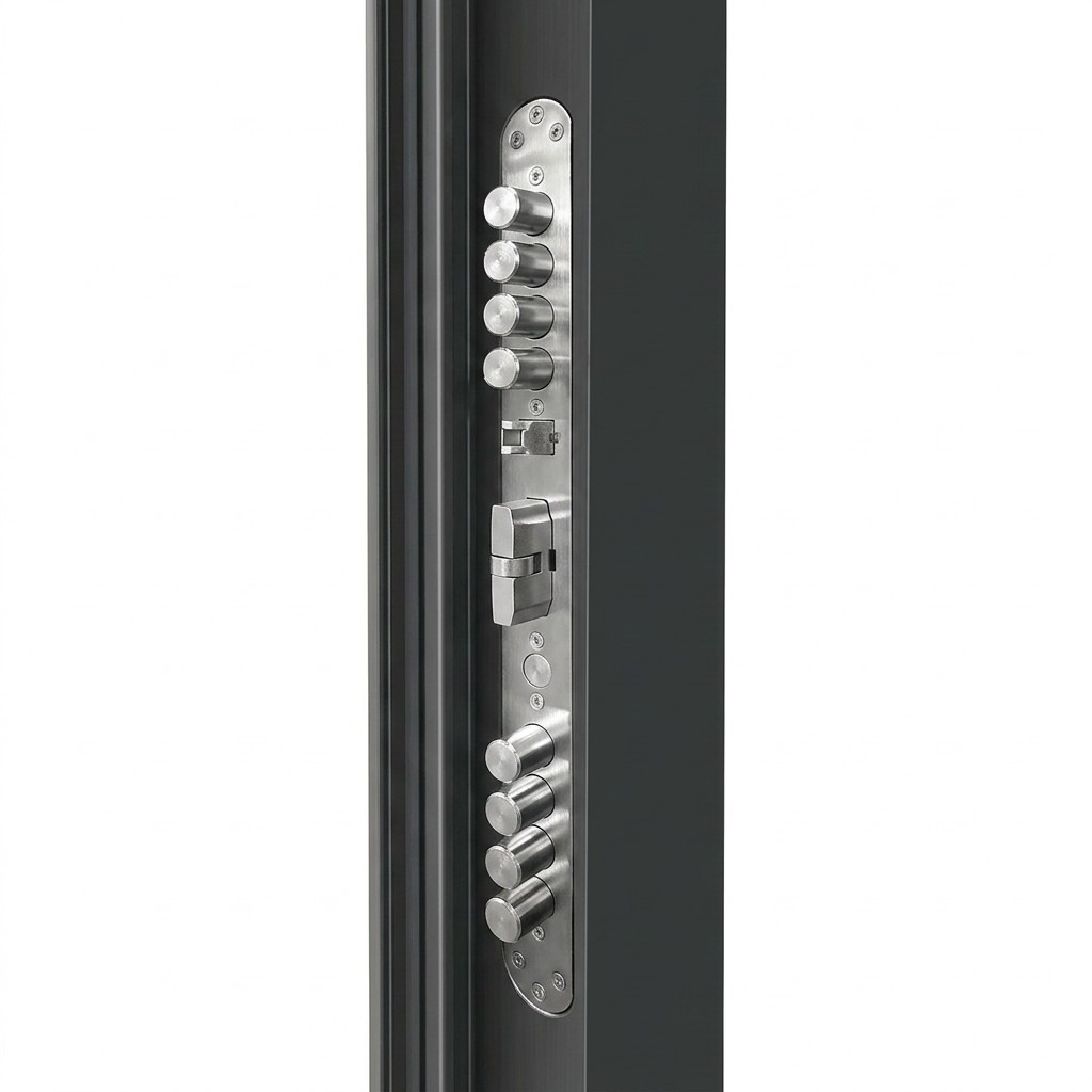 Luxury Villa Front Door Reddish-Brown Weather Resistant Aluminum Alloy Swing Anti-Theft Double Door Entry Exterior Gate Custom