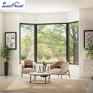 Modern Villa House Large Corner Panel Aluminium Fixed Picture Glass Window