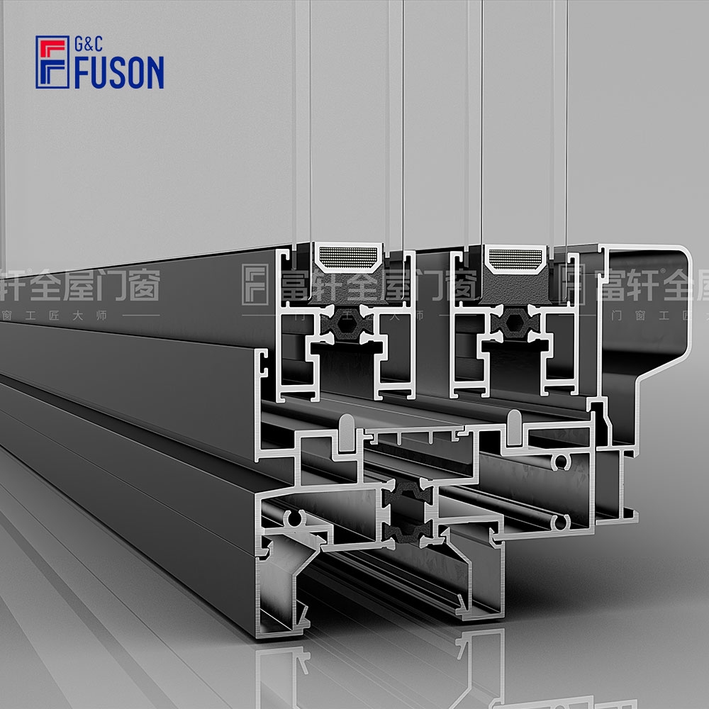 Fuson Aluminum Energy Efficient Design Sliding Window Louver Customized Hurricane Impact Aluminum Window